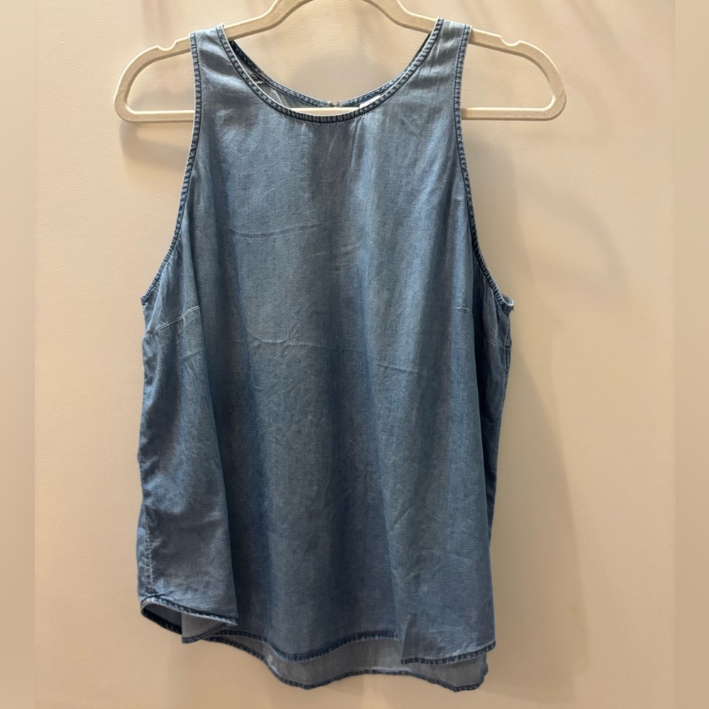 Sleeveless Denim Top